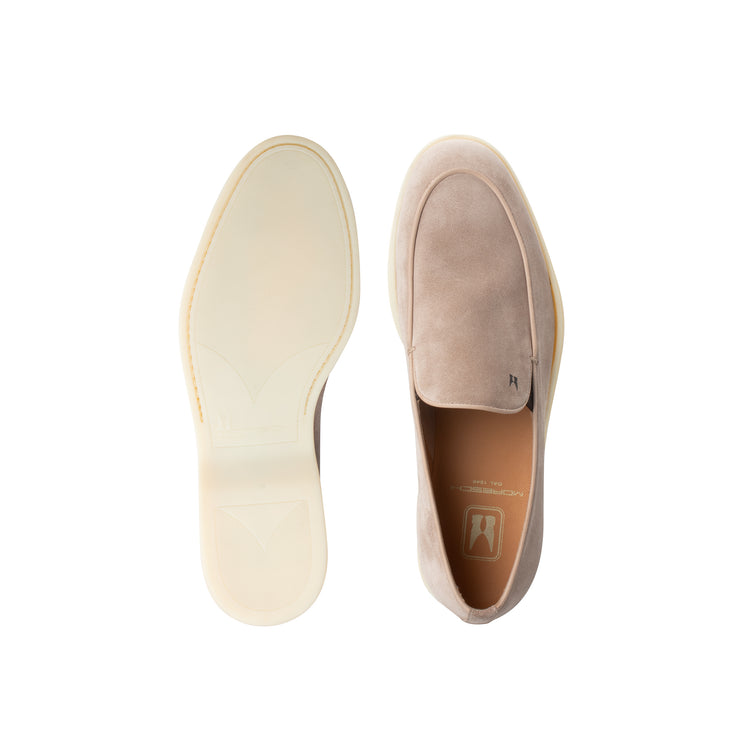 Slip on in Suede bianco
