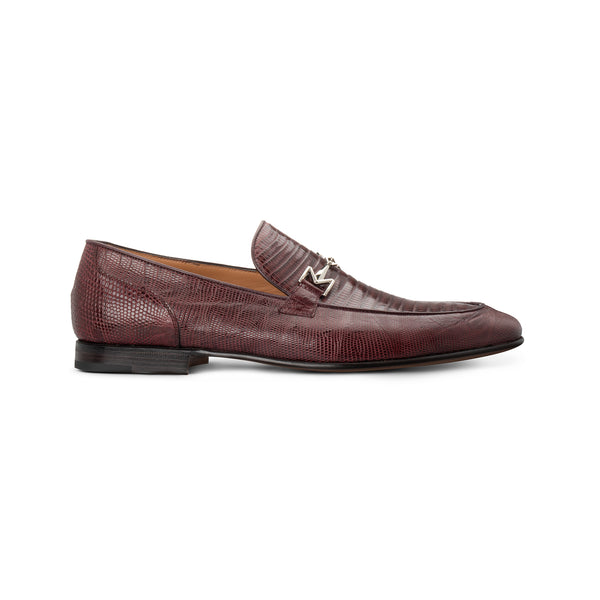 Rouge Noir Leather Loafer Moreschi Italian Shoes - Main Image