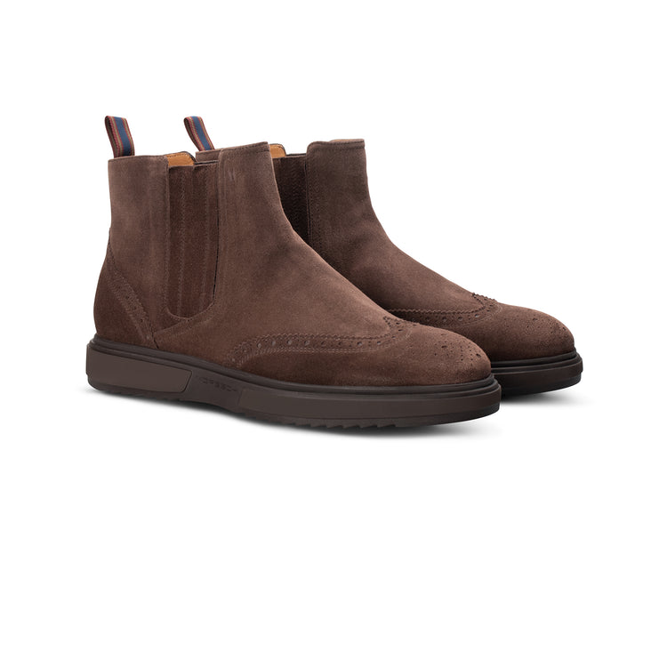 Brown  suede Ankle Boot