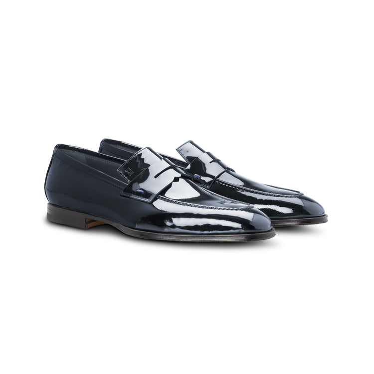 Blue patent leather Loafer