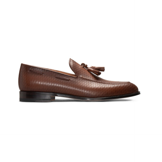 Brown leather Loafer Moreschi Italian Shoes - Main Image