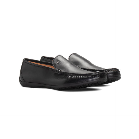 Black leather Driver Moreschi Italian Shoes - Pairs Image