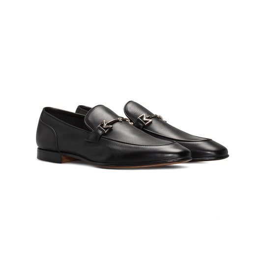 Black leather Loafer Moreschi Italian Shoes - Pairs Image