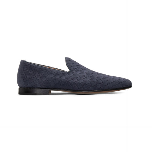 Blue leather Loafer Moreschi Italian Shoes - Main Image