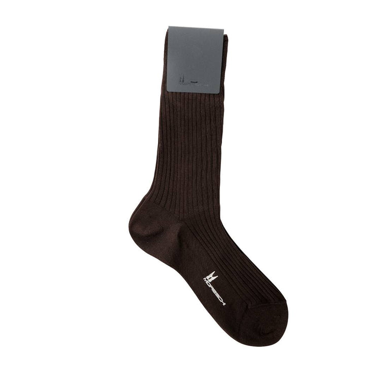Brown cotton socks