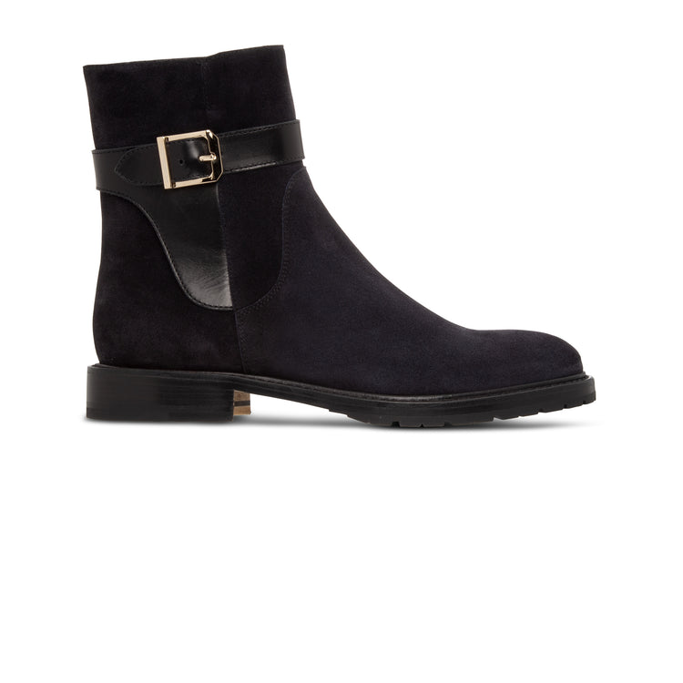 Black leather Ankle Boot