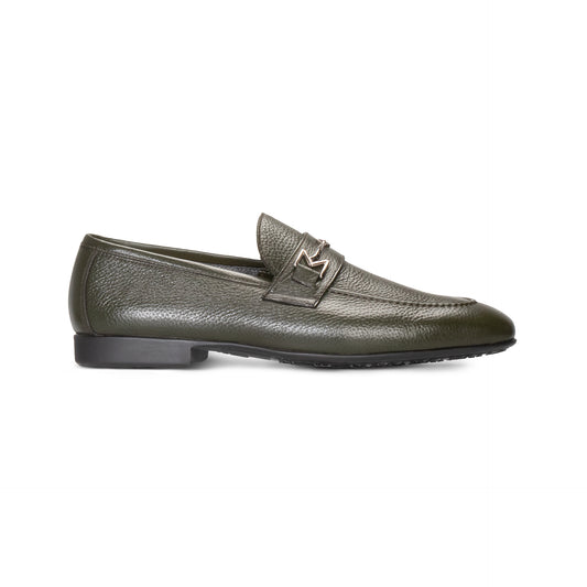 Green leather Loafer