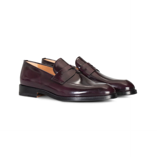 Burgundy leather Loafer Moreschi Italian Shoes - Pairs Image