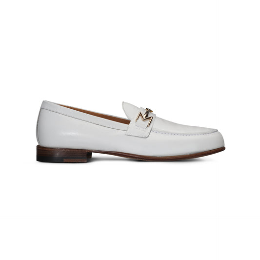 FOR HER - White leather Loafer