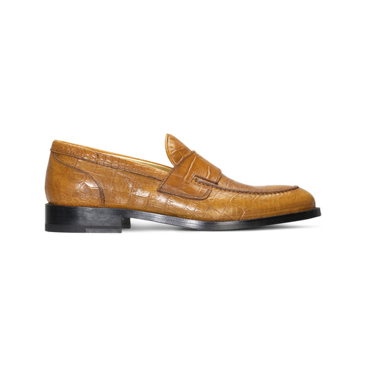 FOR HIM - Tan leather loafer