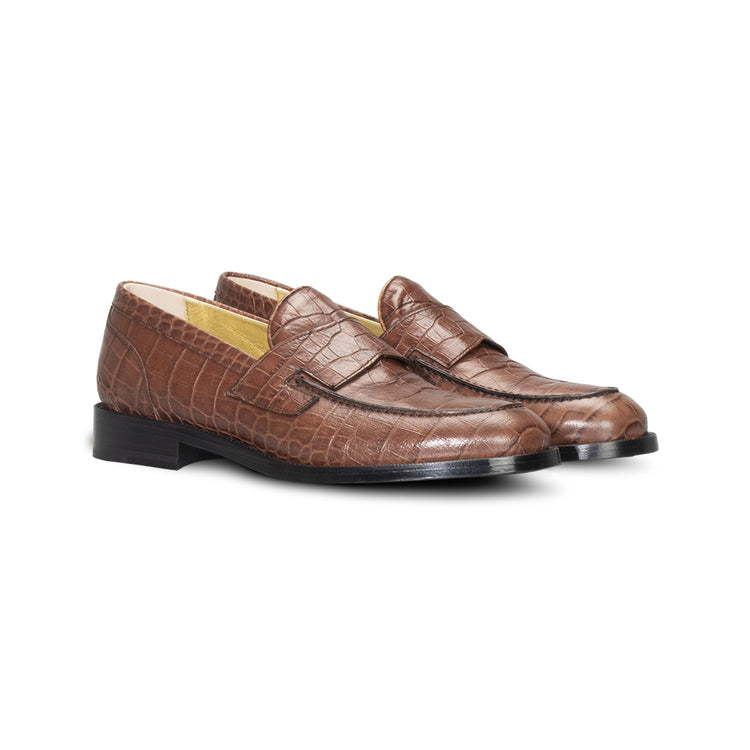 FOR HIM - Dark brown leather loafer