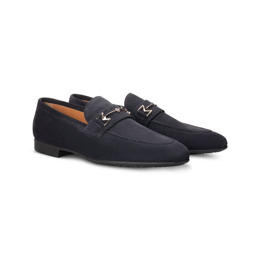Black suede Loafer Moreschi Italian Shoes - Pairs Image