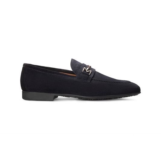 Black suede Loafer Moreschi Italian Shoes - Main Image