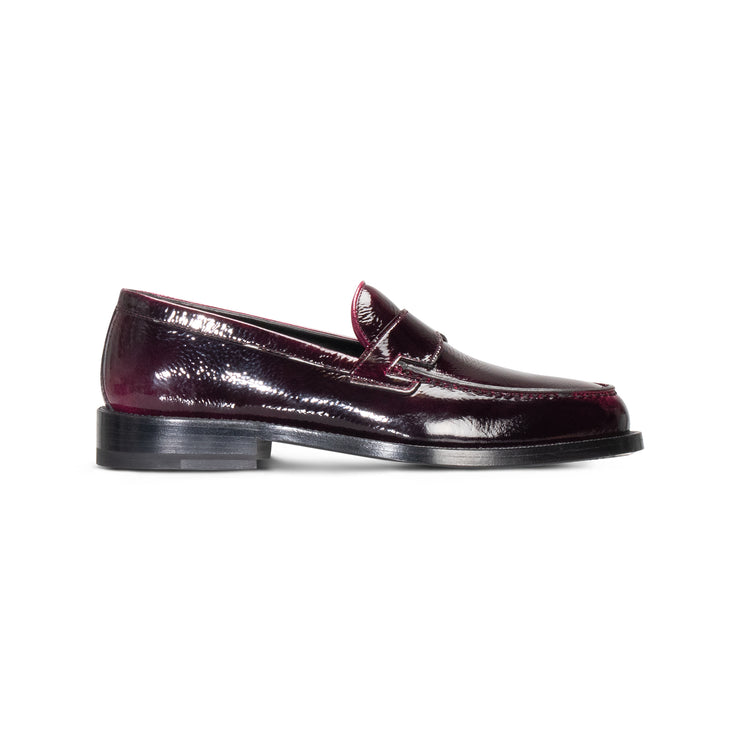 FOR HER - Burgundy leather loafer