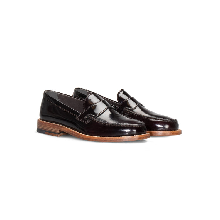 FOR HER - Brown leather loafer