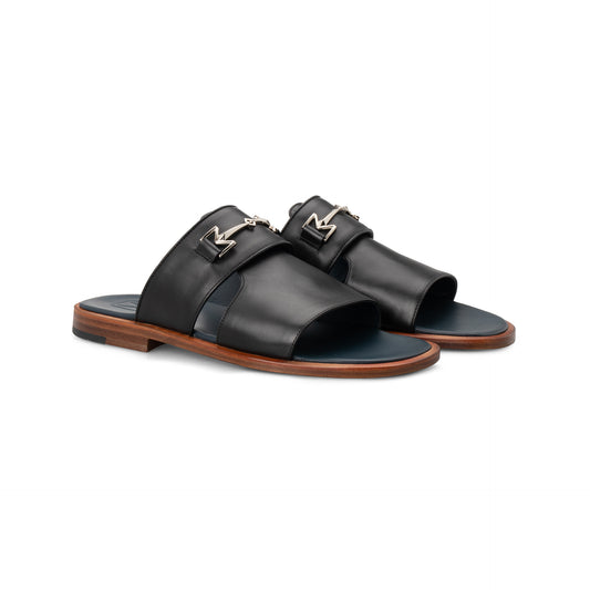 Black leather Sandal