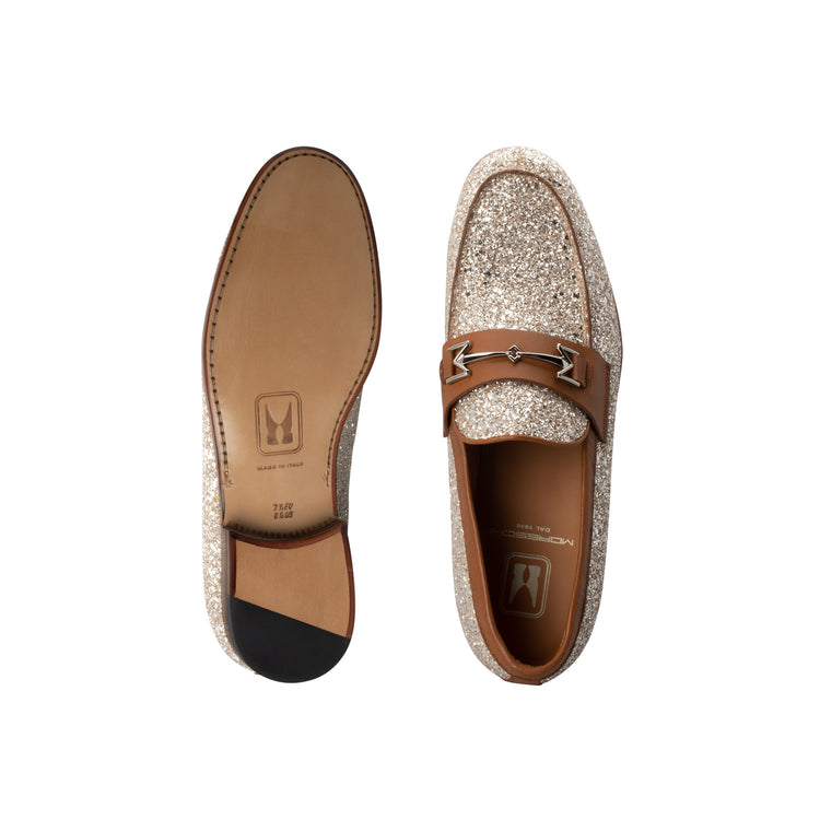 Gold Loafer with glitter