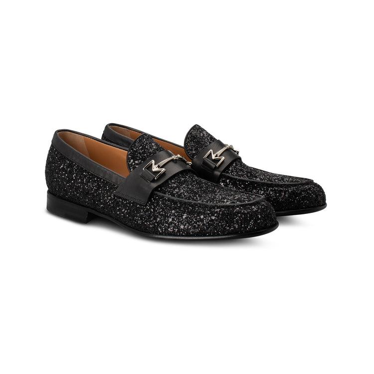 Black Loafer with glitter
