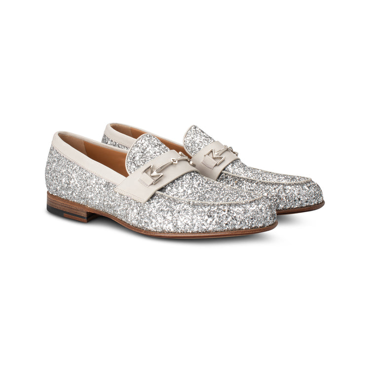 Silver Loafer with glitter