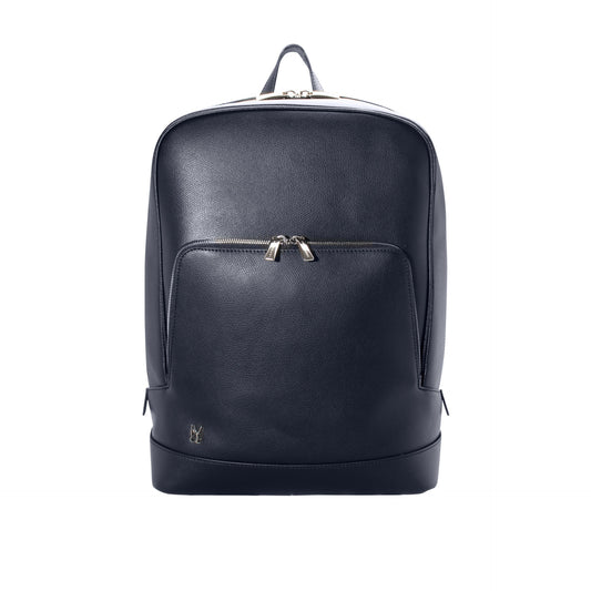 Navy blue leather Backpack