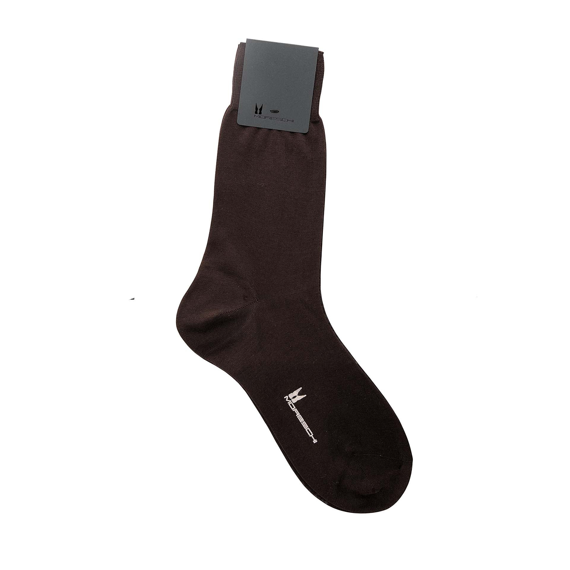 Dark brown cotton socks