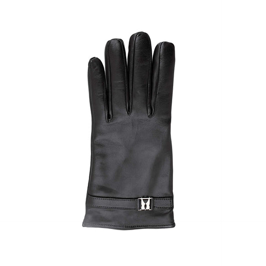 Black leather gloves Moreschi Italian Leather Accessories - Main Image