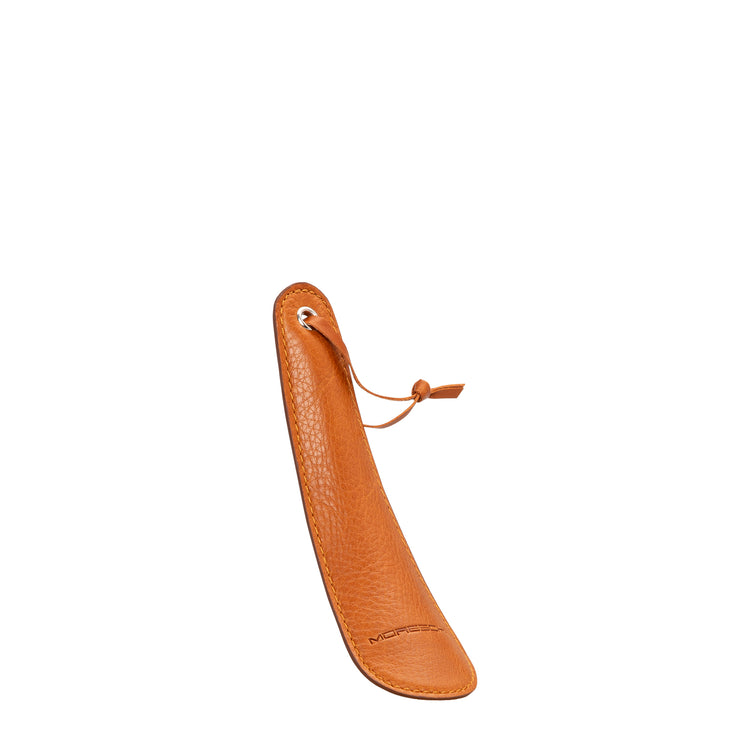 Tan leather shoehorn
