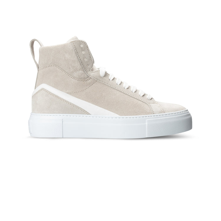 Sneaker in suede Bianco
