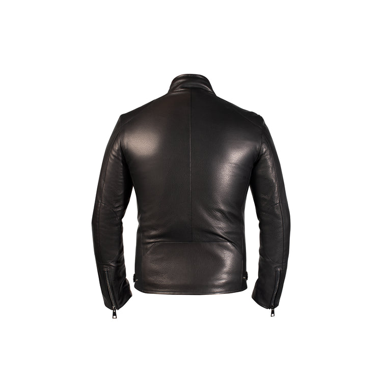 Black leather Motor Jacket