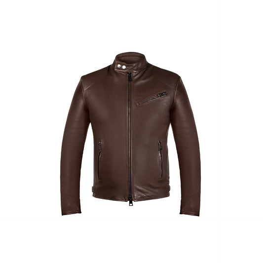 Brown leather Motor Jacket