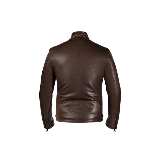 Brown leather Motor Jacket