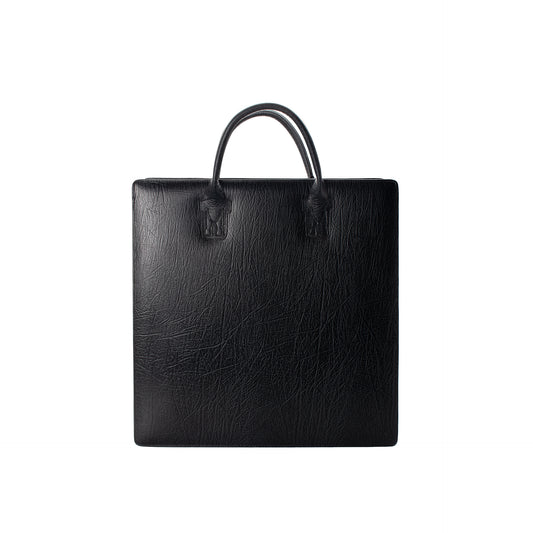 Black leather Tote Bag