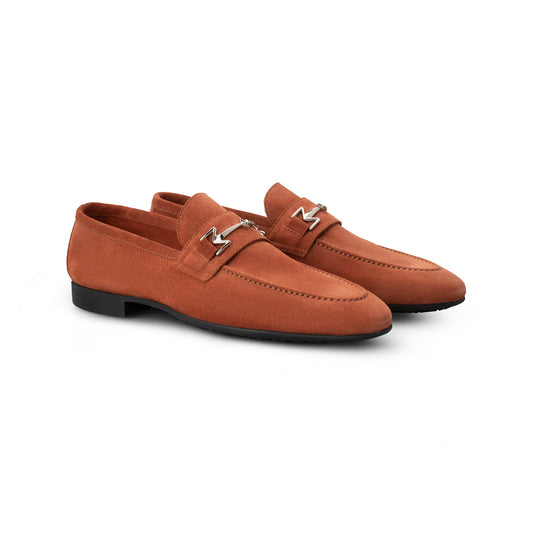 Brown Suede Loafer Moreschi Italian Shoes - Pairs Image