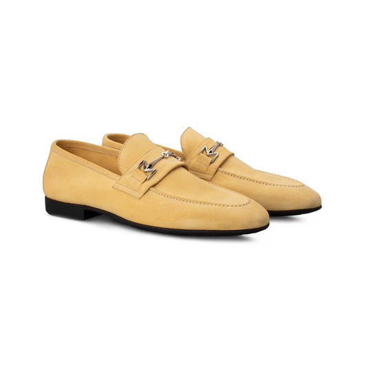 Yellow Suede Loafer Moreschi Italian Shoes - Pairs Image