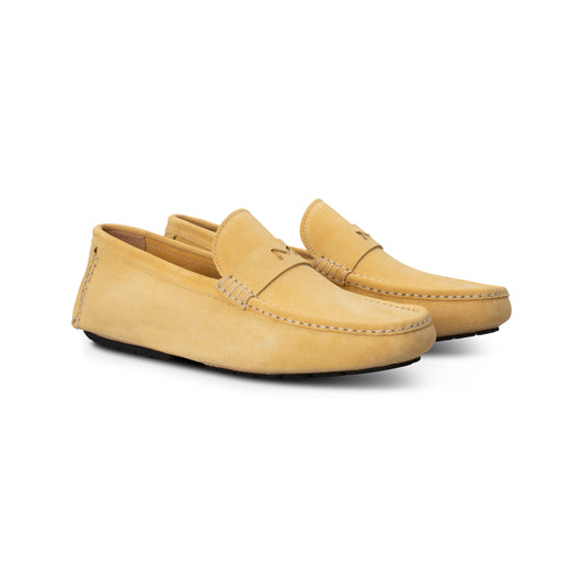 Yellow suede Driver Moreschi Italian Shoes - Pairs Image